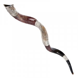 Olive Design and Jerusalem Silver Yemenite Shofar