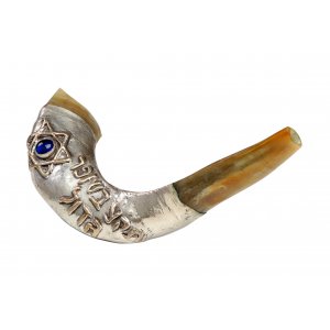 Blow the Great Shofar Sterling Silver Ram's Horn Shofar