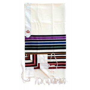 Sons of Light Bnei Or Prayer Shawl by Talitania - Rainbow