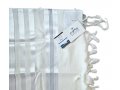 Barak Talitnia, Lightweight Wool Tallit Prayer Shawl Non-slip - Silver Stripes