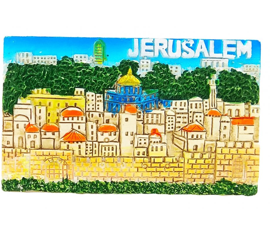 Colorful Jerusalem Images - Polyresin Magnet