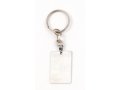 Dog Tag Key Ring with Lion of Judah in Frame and 