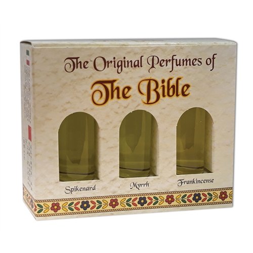 Ein Gedi Perfume Trio Scents of the Bible - Myrrh Frankincense and Spikenard 8 ml