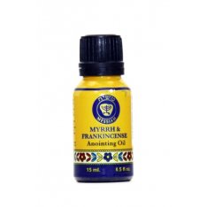 Frankincense and Myrrh - Essence of Jerusalem Anointing Oil Cobalt Bottle 15 ml.