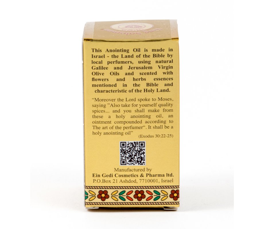 GOLD SERIES - Blessing from Jerusalem King Solomon Anointing Oil 0.4 fl.oz