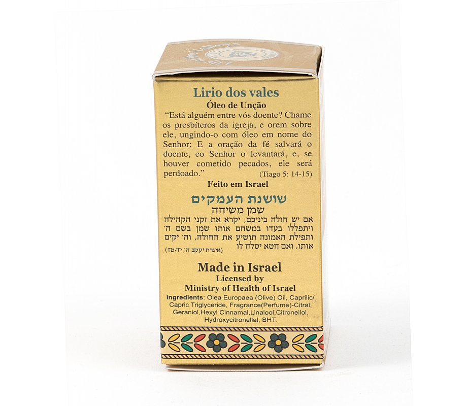 GOLD SERIES - Blessing from Jerusalem Lily of the Valleys Anointing Oil 0.4 fl.oz