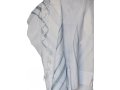 Lightweight Gilboa Wool Prayer Shawl with Light Blue Stripes