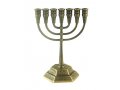 Seven Branch Copper Menorah, Jerusalem Images - Choose 8.6 or 5.3