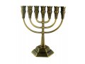 Seven Branch Copper Menorah, Jerusalem Images - Choose 8.6 or 5.3