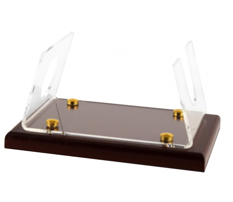 Shofar Stand for Ram's Horn Shofar - Acrylic with Wood Base