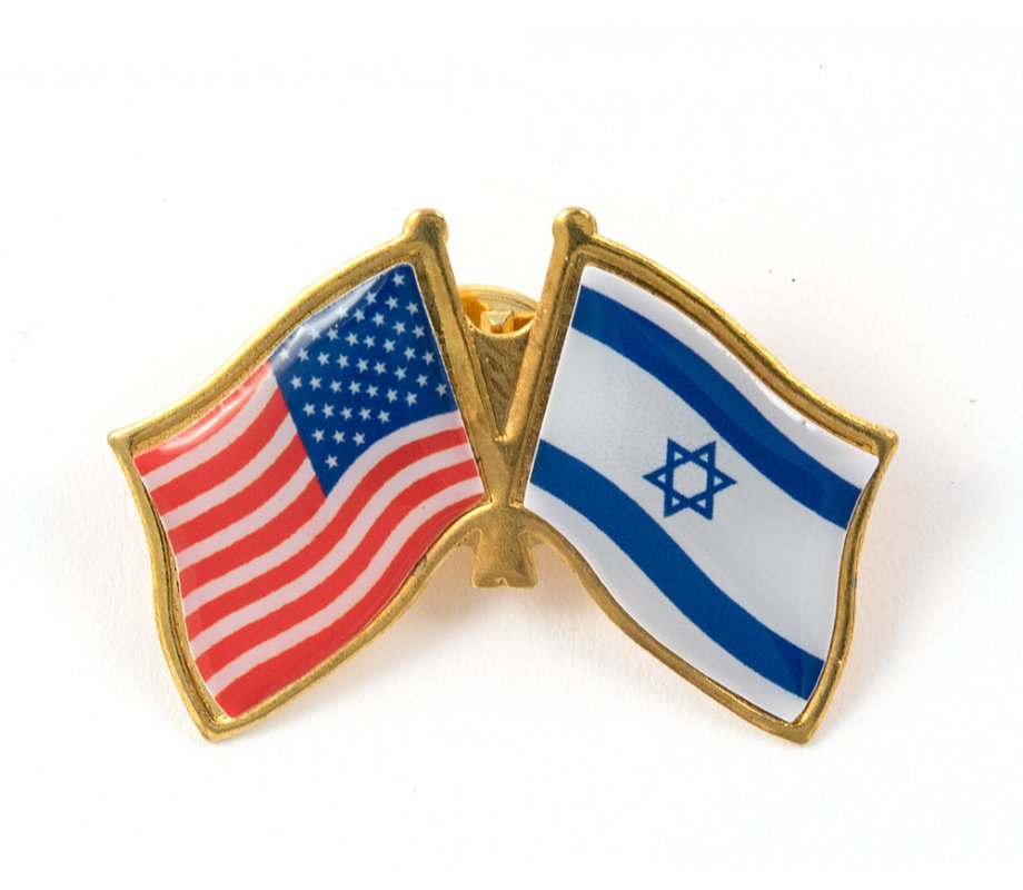 USA-Israel Flag Lapel Pin