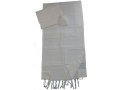 White Handwoven Cotton Prayer Shawl Set - Gabrieli