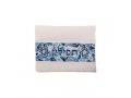 Yair Emanuel Tallit and Tefillin Bag, Star of David on Mosaic - Blue (Sold Separately)