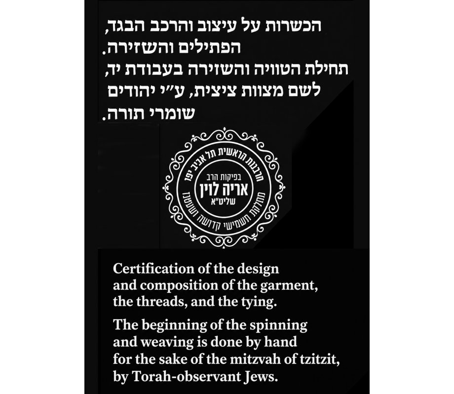 Adult Dry-Fit T-Shirt with Tzitzit Attached - Black