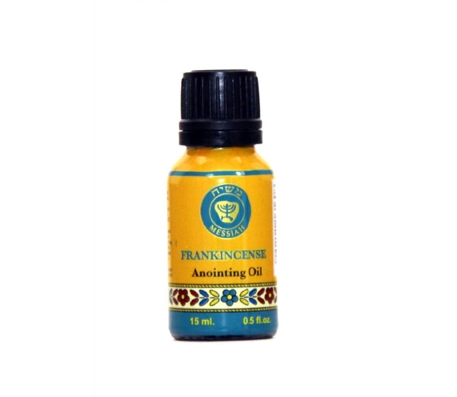 Frankincense - Essence of Jerusalem Anointing Oil Cobalt Bottle 15 ml.