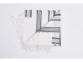 Hallel Non Slip Wool Non Shawl - Gray Stripes