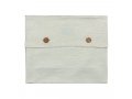 Hand Embroidered Silk-Cotton Prayer Shawl Set with Black Stripes - Yair Emanuel