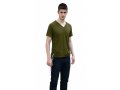 Mens T-Shirt with Attached Kosher Tzitzit - Khaki