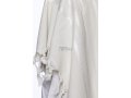 Modim Wool Classic Tallit Prayer Shawl - Shiny White Stripes
