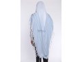 Shir Wool Non Slip Prayer Shawl - Light Blue Stripes