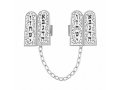 Tallit Prayer Shawl Clips - Ten Commandments Tablet in Swirling Frame
